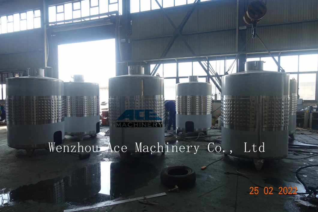 Factory Price Variable Capacity Stainless Steel Fruit Mead Wine Fermentation Tank with Floating Lid