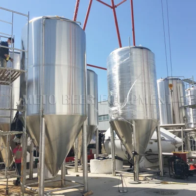 원추형 스테인레스 스틸 발효기, 15bbl 맥주 브라이트 탱크, 1500L 와인 발효 및 저장 탱크